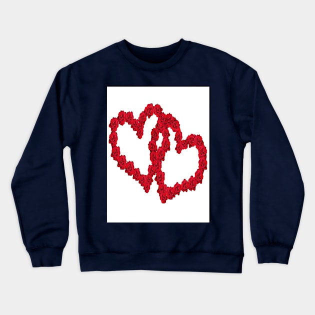 Hearts from a rose. Crewneck Sweatshirt by KA&KO